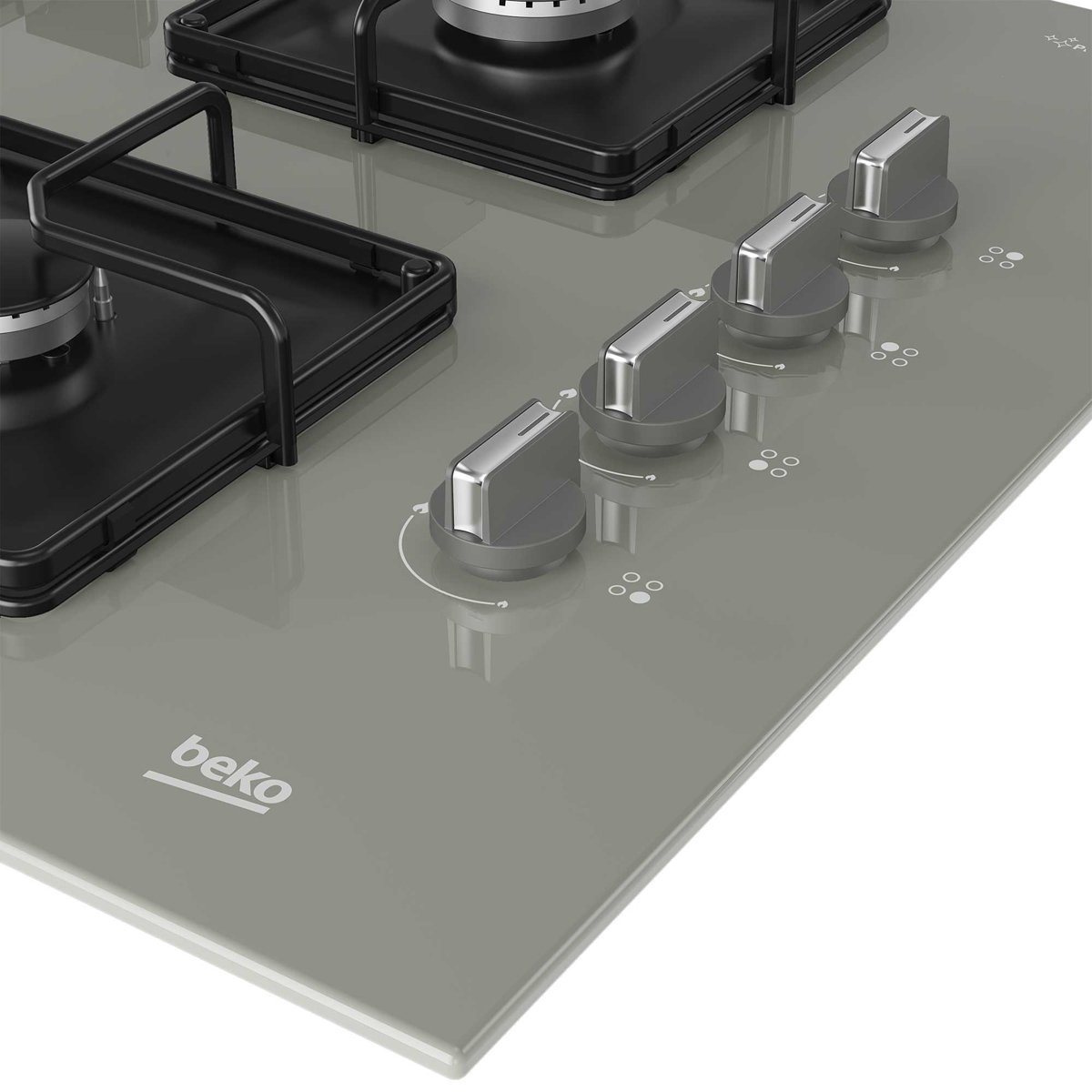 Beko BOCD K 6510 EWG Wok Gözlü Gri Cam Ankastre Ocak - Görsel 4