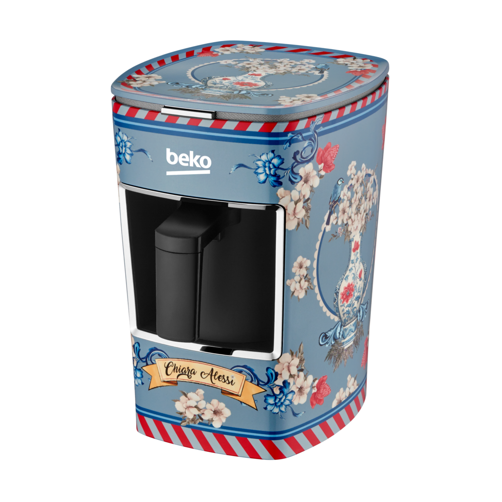 Beko Chiara Alessi BKK 2300 FP Fiori di Primavera Türk Kahve Makinesi